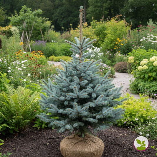 Argintiu Super Blue la balot - Picea Pungens Glauca Super Blue - livrare dupa 10 octombrie